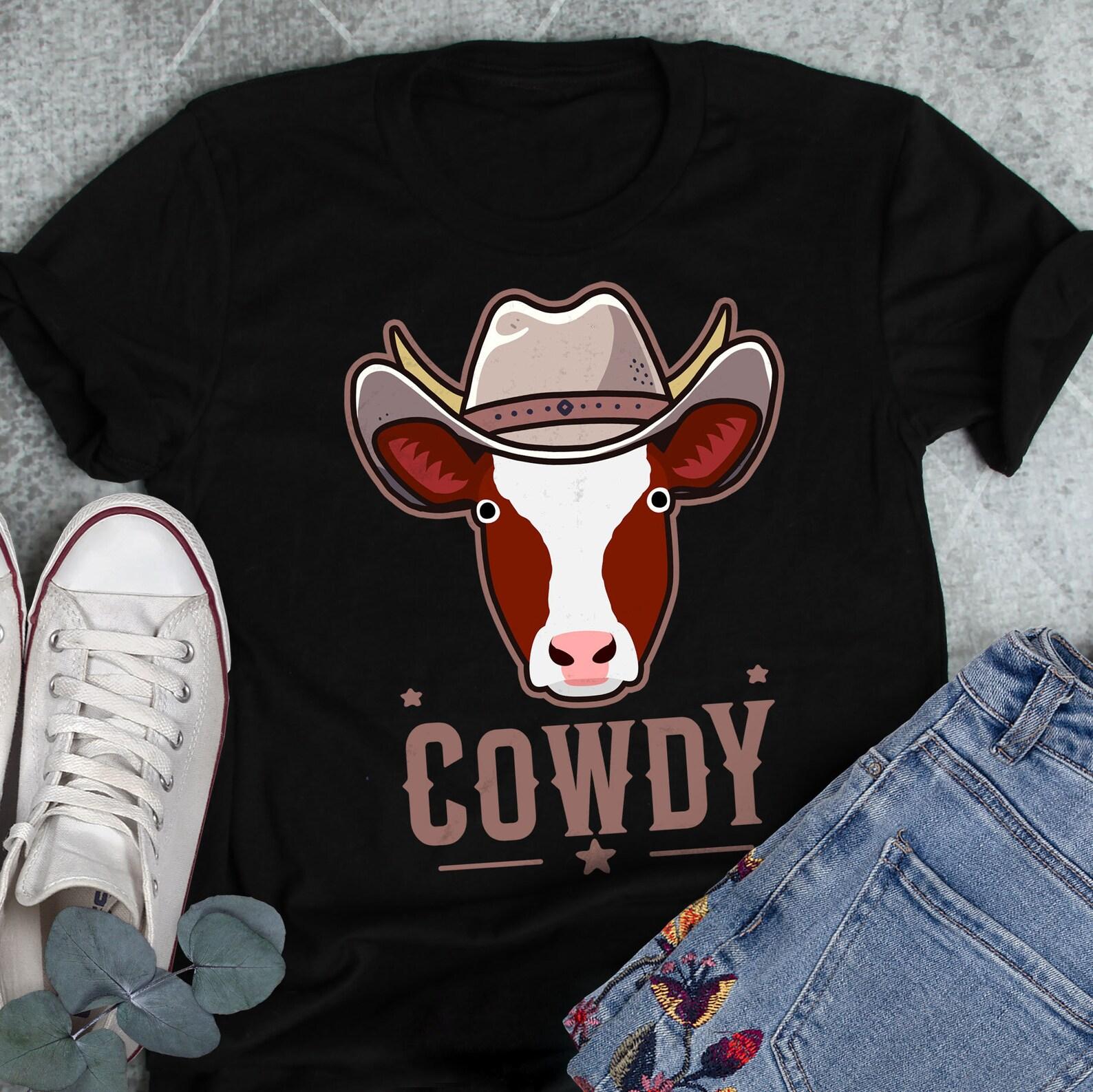 Ayrshire Cow Shirt, , , Funny Cowboy Lover Gift, Cowdy, Cute Howdy T-shirt, Western Tee Texas Meme Farm Cow Farmer Rancher Homestead 120