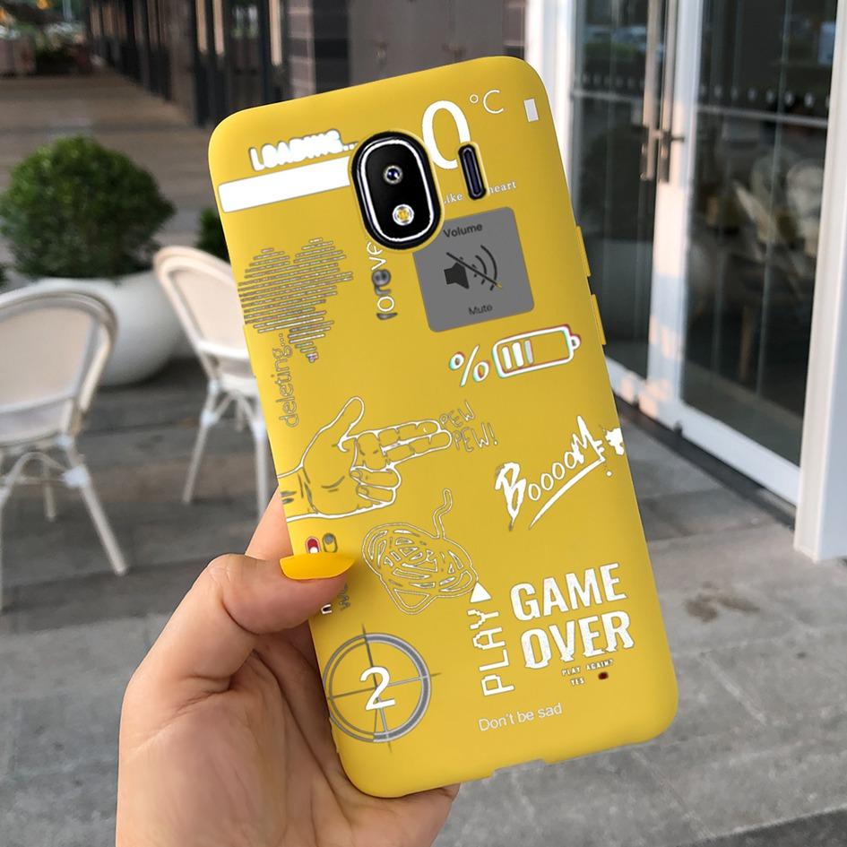 For Samsung Galaxy J4 J6 2018 EU Case SM-J400F J600F Lovely Cartoon Protective Skin Cover For Samsung J4 2018 J 4 J 6 Soft Coque