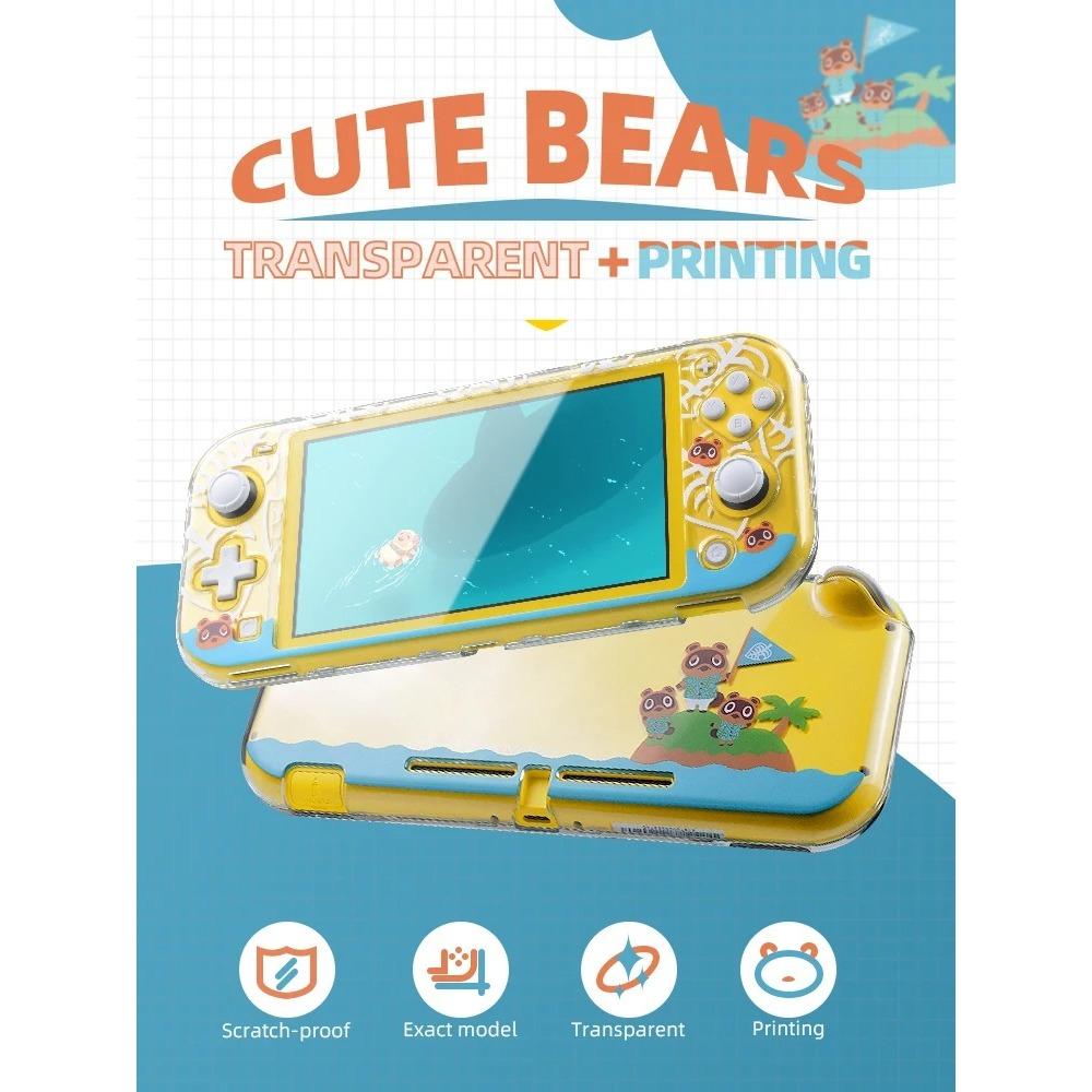 Compatibil cu Husă Protectoare Data Frog pentru Nintendo Switch, Husă Joypad cu Piele Animal pentru Switch Light, Husă pentru Hard Disk