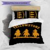 Yellowstone Printed 3PCS Bedding Set Soft Breathable Duvet Cover Pillowcases Set Washable Bedroom Decor Home Gift