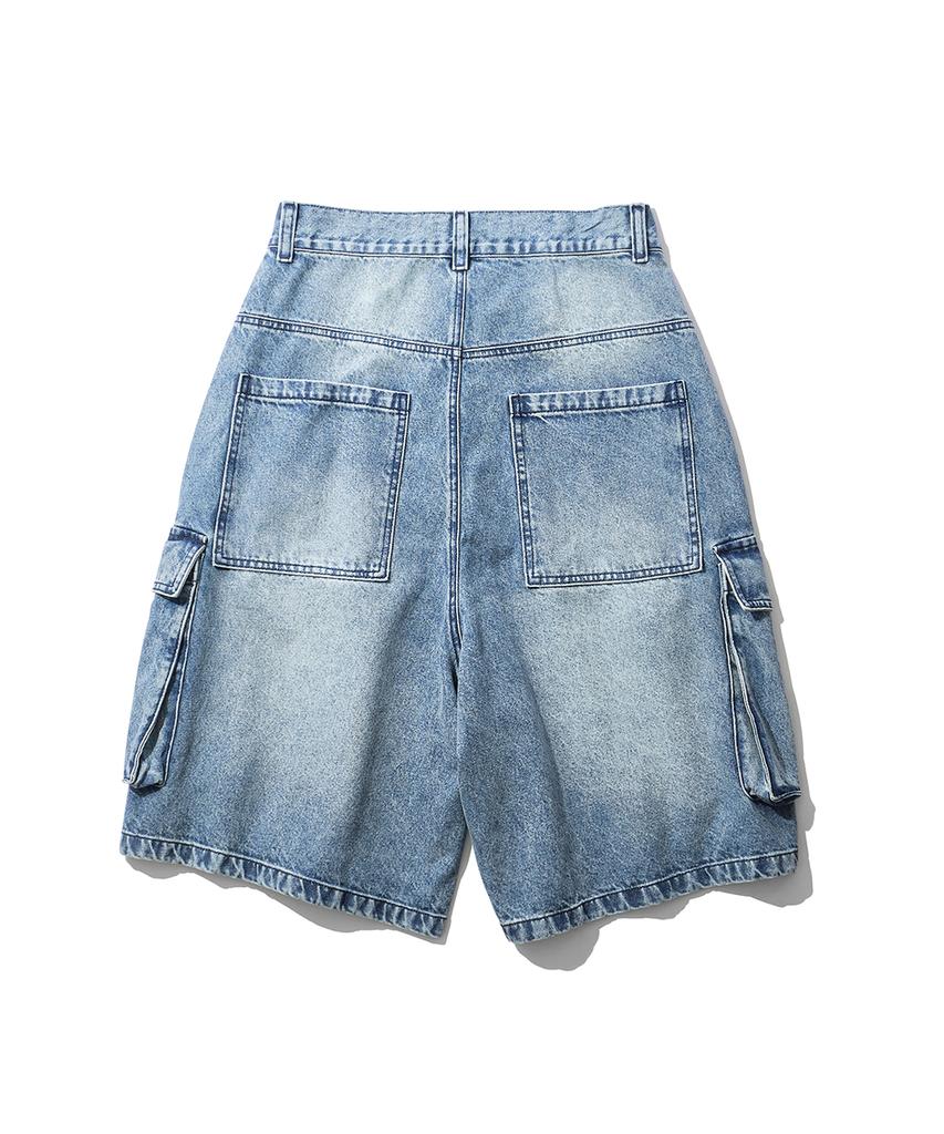 Intudeoseukeu Elias Cargo Shorts - Washed Blue