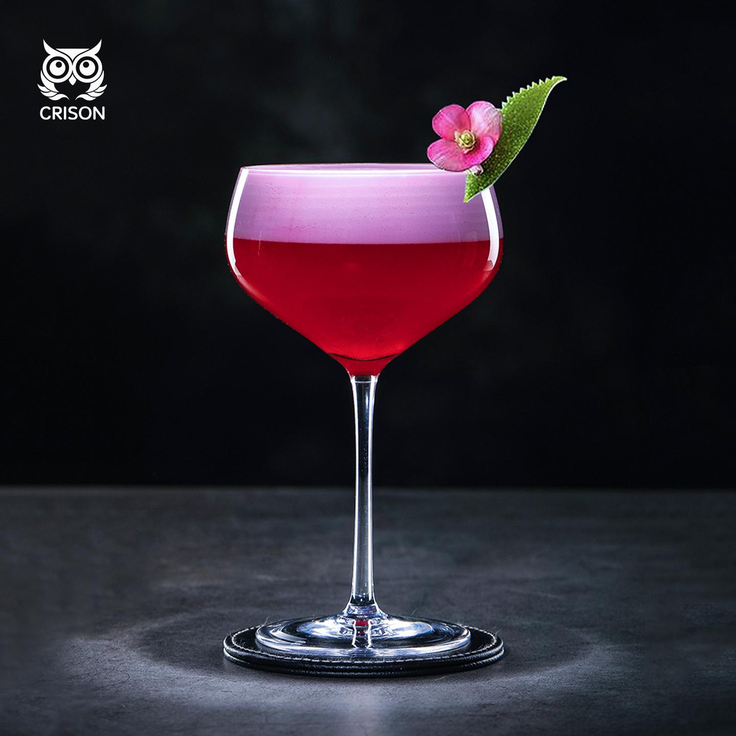 CT2601 CRISON Professional Japanese cocktail glass/Champagne glass/Wine cup European crystal glass cup205ml 205ml