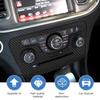  ABS Air Conditioning Control Panel Decoration Protective Cover Sticker Fit For Dodge Charger 2011-2014 Interior Accessories