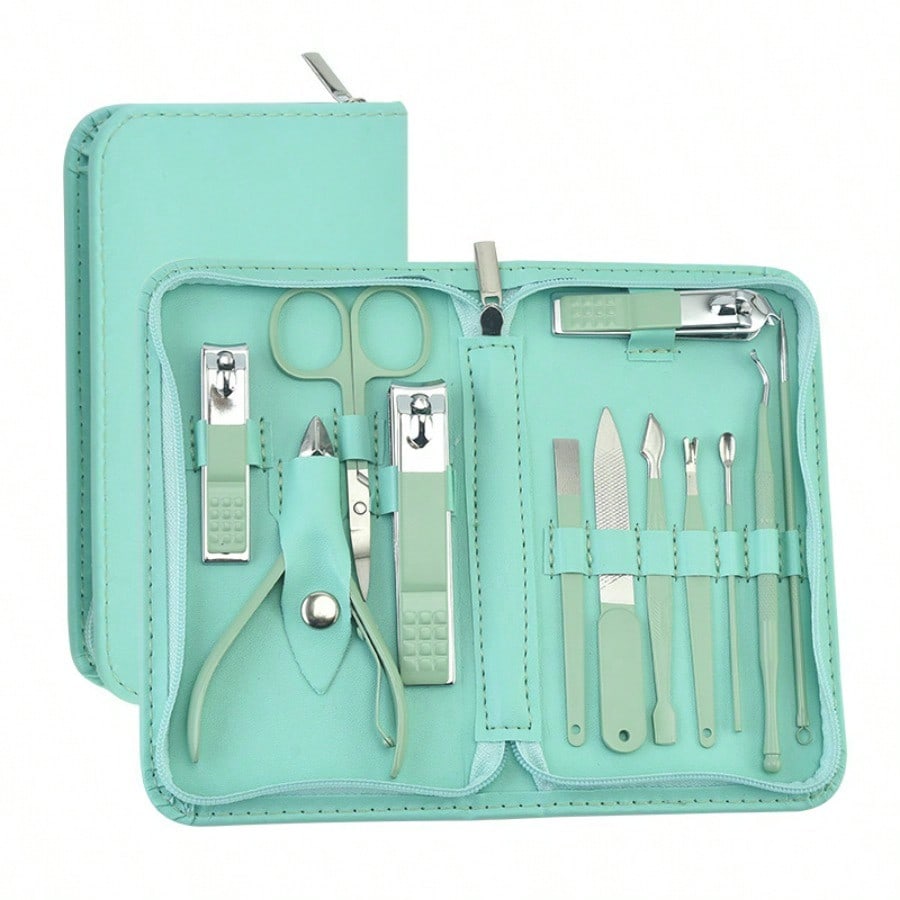 12Pcs/set Candy Color Nail Clippers Nail Cutter Nail Trimmers Set Manicure tool