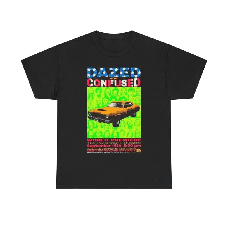 Dazed And Confused T Shirt Vintage Movie Poster Retro Texas Heavy Cotton W