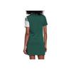 Adidas Striped Short Sleeve Dress Women Dresses Green White GJ6560