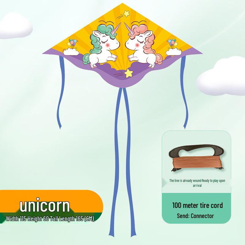 Duanyun Kids' Cartoon Triangle Kite Set