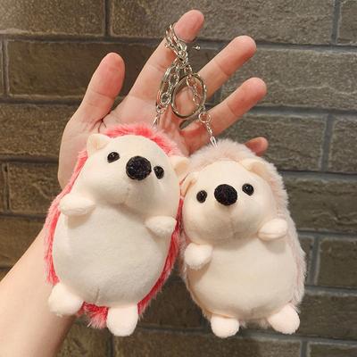 Korean Style Cute Hedgehog Bag Hanging Couple Ragdoll Doll Mini Plush Toy Doll Key Chain Pendant Girls Key Chain Bag Pendant