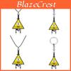 Gravity Falls Bill Geometric Alloy Necklace With Snake Chain For Fans And Collectors