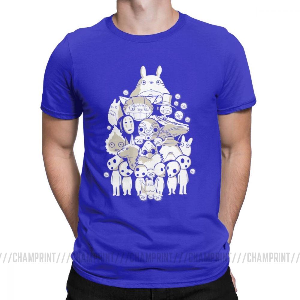 My Neighbor Totoro Men S T Shirt Novelty Tee Shirt Short Sleeve Round Neck T Shirts