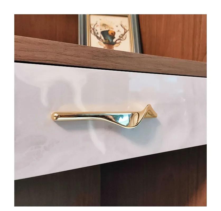 Neuer Zinklegierung Hellgold Grau Schranktür Schubladengriff Schranktürgriff