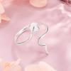 925 Sterling Silver Jewelry Luxury Calla Flower Open Finger Rings for Women Wedding Party Jewelry For Girls Friend Gift