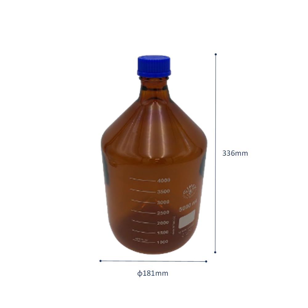 Simax Screw-Cap Medium Bottle (Light-Proof), 5000mL /3-6006-06