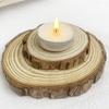 100Pcs Unscented Candles Smokeless 4-Hour Burn Time Round Candles with Aluminum Cup