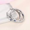 Fashion Silver Color Metal Carving Sun and Moon Hoop Earrings for Women Party Engagement Wedding Earrings Jewelry