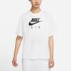 Nike Air Logo Print Loose Knit Sports Short Sleeve T-Shirt Women Tops White DB3841-100