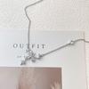 Elegant Forest-Style Butterfly Necklace: Niche Design with Small Cubic Zirconia, Fashionable and Versatile Clavicle Chain for Ladies.