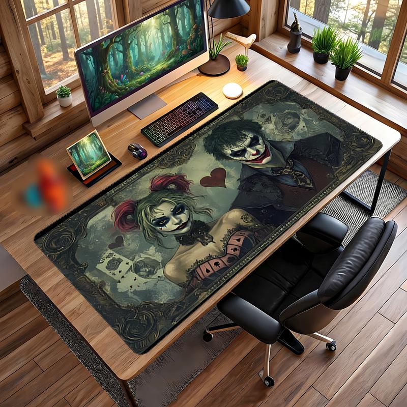 Joker Printed Mouse Pad Non-Slip Waterproof Rubber Desk Mat for Gaming Office Laptop Home Decor Gift