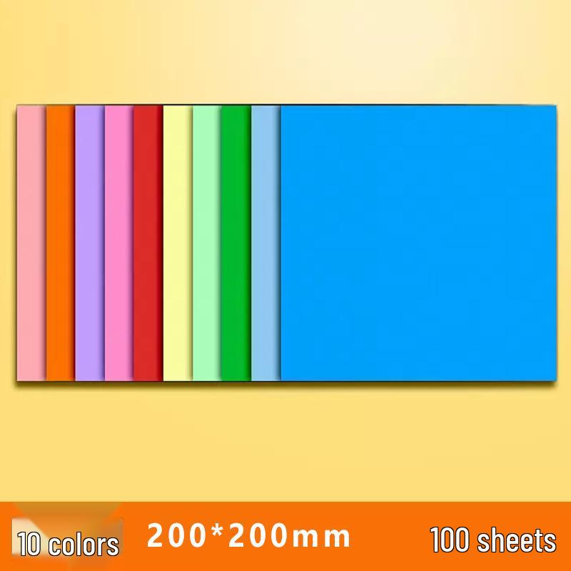 A4 Colored Cardstock for Office, Origami, Kindergarten, Student DIY 