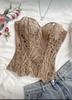 European Royal Court Style Lace Bustier - Body Shaping Mesh Top