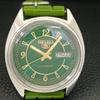 JAPAN VINTAGE SEIKO 5 AUTOMATIC 6349A MENS GREEN COLOR DIAL WATCH a702330-5 R124-a702330