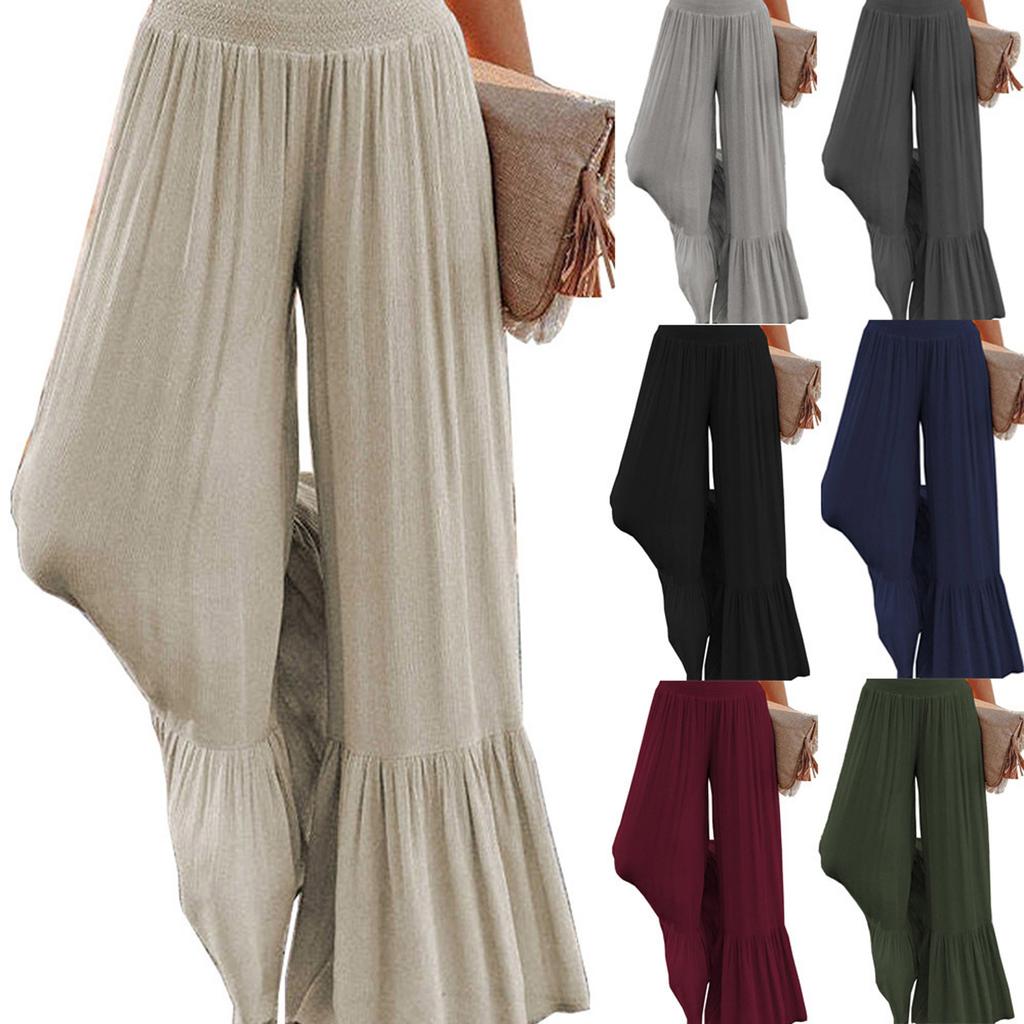 Women's Straight Pants Fashion Casual Pants Nine Point Harlan Pants