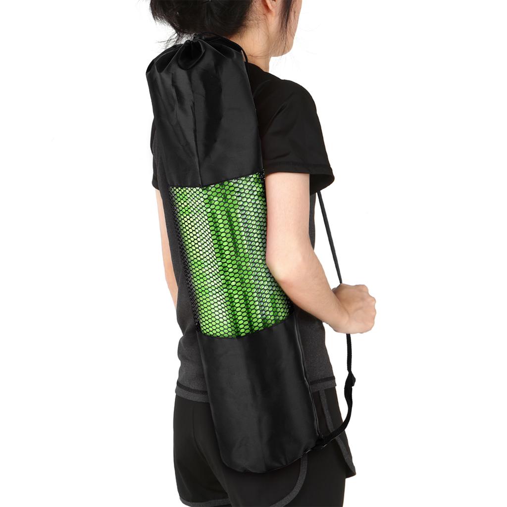 11.8 x 27.5 Inch  Mat Mesh Bag Lightweight Breathable Sports Gym Equipment Bag Drawstring Storage Sack