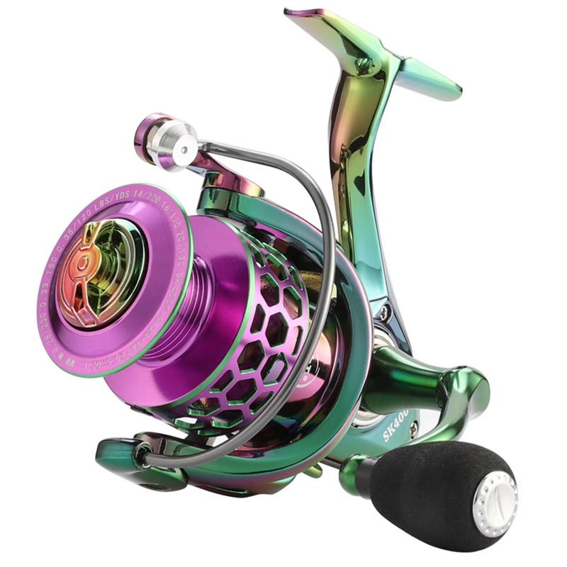 New color electroplated spinning fishing reel, smooth, strong, lightweight, full metal head bait casting fishing gear accessories