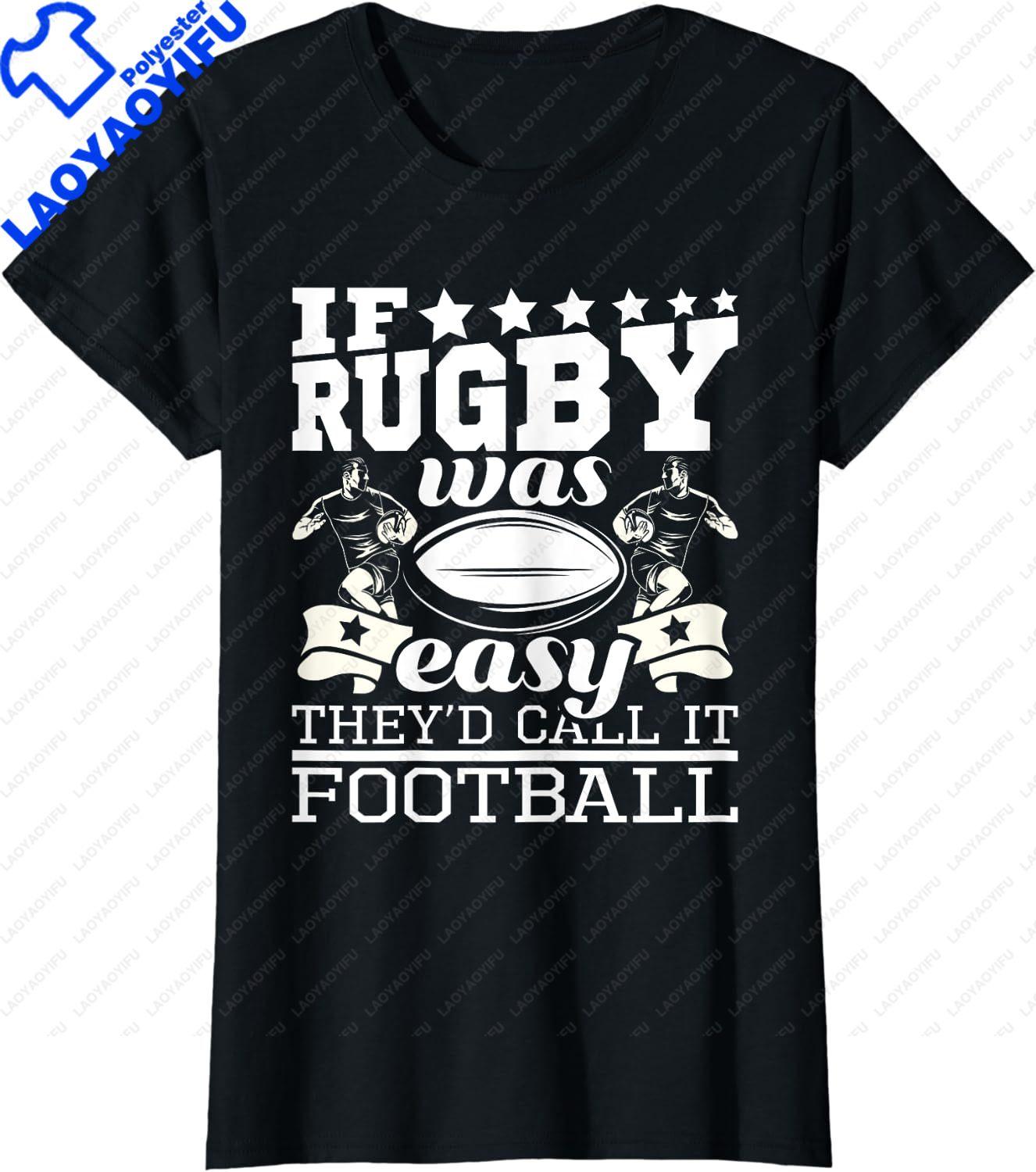 Funny Rugby Never Underestimate A Girl Who Plays Rugby TShirt Fashion Loose Women Gift TShirt Ropa Hombre S