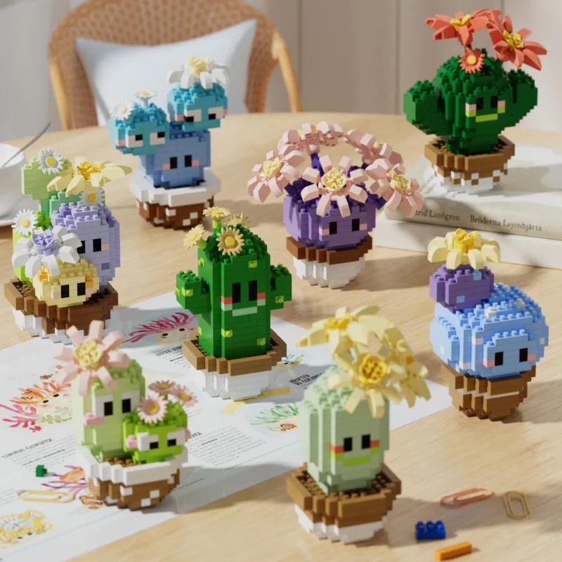 Adults Plant 3d Constructor Model Building Set Flower Bouquet Mini Bricks Building Blocks Toys for Children Girls 7 to 10 Years