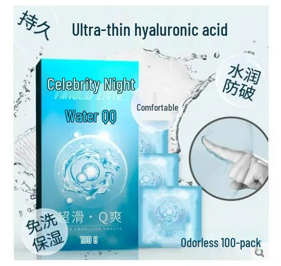Duoduo Ultra-Thin Long-Lasting Condoms - 50 Pack, Thickening & Hardening, Large Size for Adults