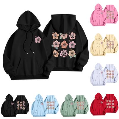 Women's Fashion Women's Lightweight Long Sleeve Pullover With Pockets Preppy Graphic Hoodie