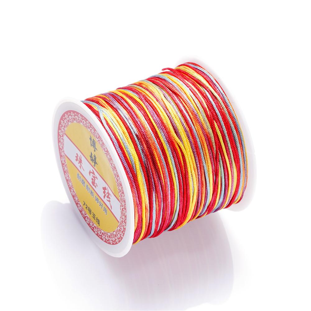30M/Rolle 0,8mm Nylonfaden Schnur Chinesische Knoten Quasten Schnur Armband Geflochtene Schnur für DIY Schmuckherstellung Zubehör Zubehör