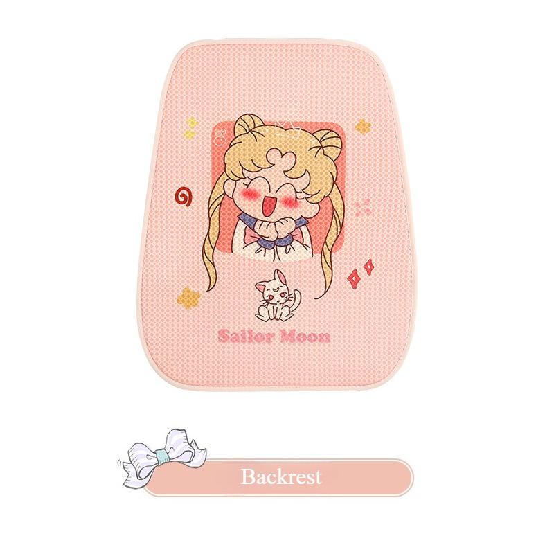 Beautiful Girls Universal Seat Cushion Covers Cute Breathable Four Seasons Comfortable Soft Pad Car Seat Protector