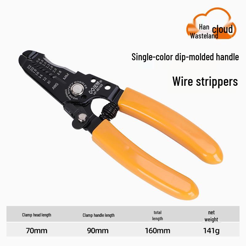 Han Axe Wire Stripper, Crimper & Cutter: OTUT Terminal Crimping Pliers for Quick, Labor-Saving Stripping