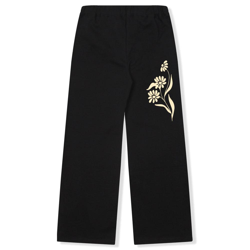 Nasyujeueol [Non-Fleece][Fleece] Flowers Wide Pants 2 Colors