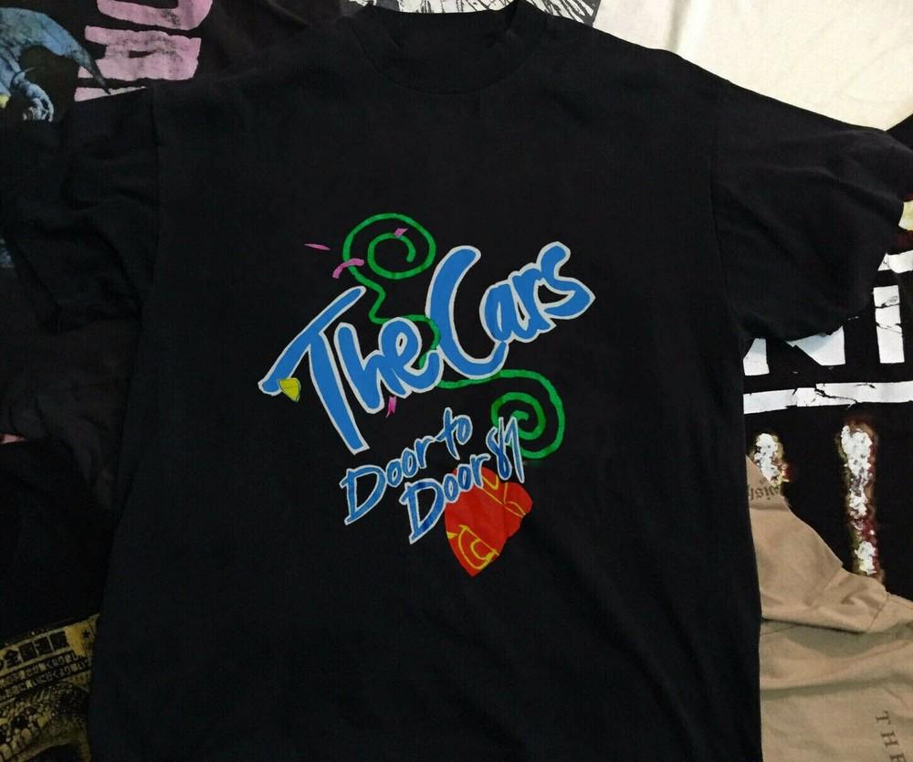 New The Cars The Cars Door To Door Tour Cotton Black Men S234XL TShirt T1308 Unisex T-Shirt S