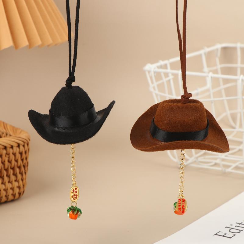 Creative Retro Cowboy Car Ornament Automotive Interior Car Pendant Backpack Hanging Decoration Keychain Accessories