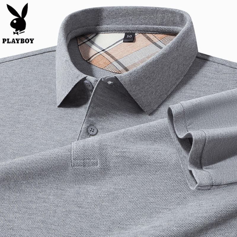 PLAYBOY Men's Pure Cotton Polo Shirt