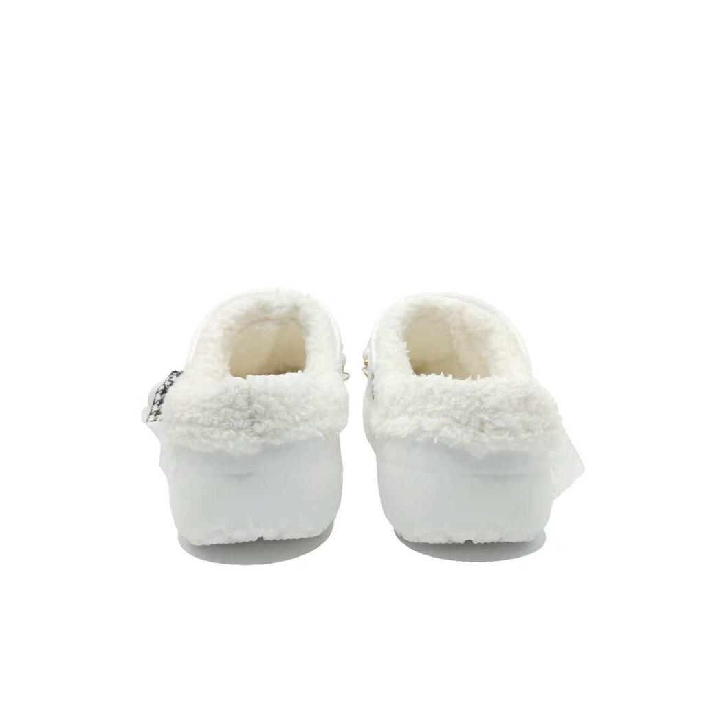 Crocs Classic Platform Clog Miss MH Plan Casual Versatile Fashion Accessories Hole Shoes Women's White