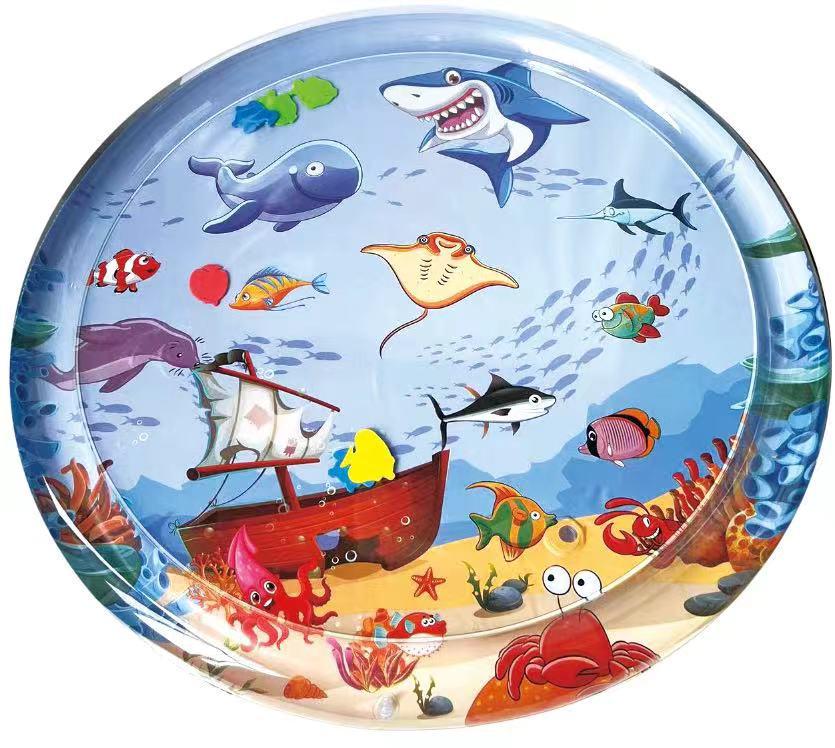 Tapis d'eau gonflable pour enfants: Jouet guide anti-chute pour l'entraînement et l'éducation à domicile