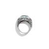 925 Solid Silver Ring, Vintage Inspire Ring, Green Corundum Gemstone, Gift for Mom