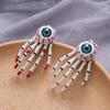 Bone Skeleton Claws Hair Accessories Korean Style Barrette Women Hair Clip Halloween Rubber Band