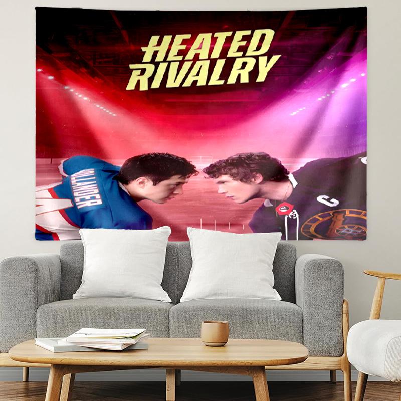 Heated Rivalry Print Tapestry, Lightweight Wall Hanging, for Bedroom, Dorm, Living Room, Home Art Decor, Birthday Christmas Gift for Friends