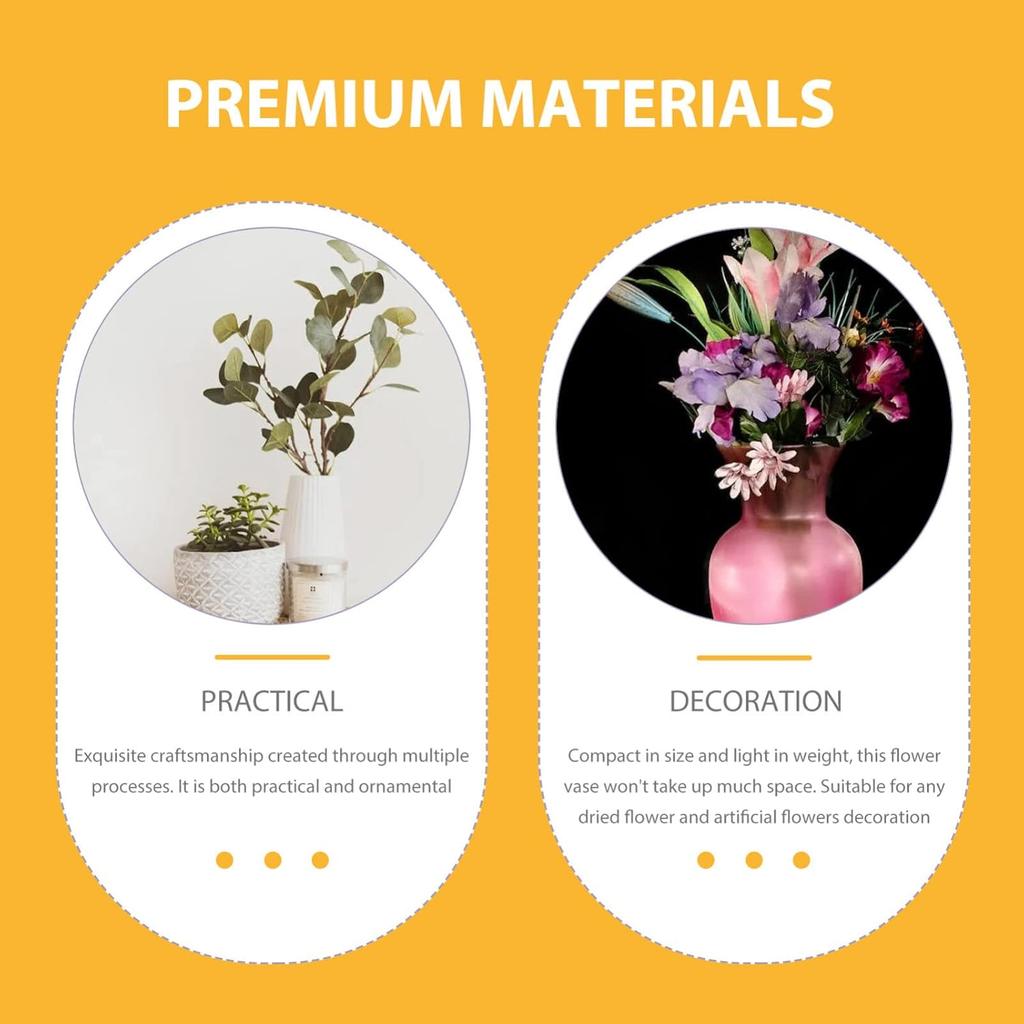 EXCEART Rustic Farmhouse Metal Flower Pot Antique Urn Planter Pedestal Vase Distressed Metal Vase Tall Trumpet Fancy Arrangement Pots for Centerpiece