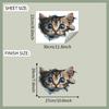 3D Visual Effect of Broken Walls Cute Little Cat Bedroom Living Room Entrance Hall Home Background Beautification Wall Stickers