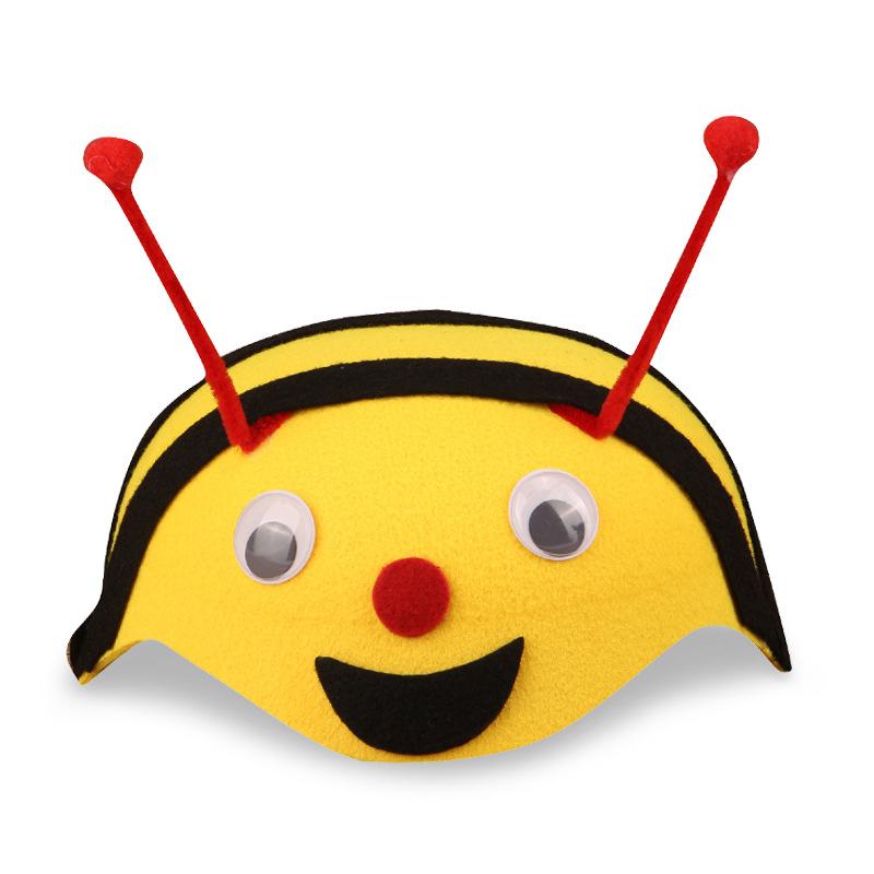 Cartoon Animal Party Kids Hat Children's Day Stage Performance Props Zoo Carnival Felt Hat Zodiac Rabbit Mouse Headdress