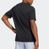 Adidas Logo Print Round Neck Basketball Short Sleeve T-Shirt Men Tops Black HC6902