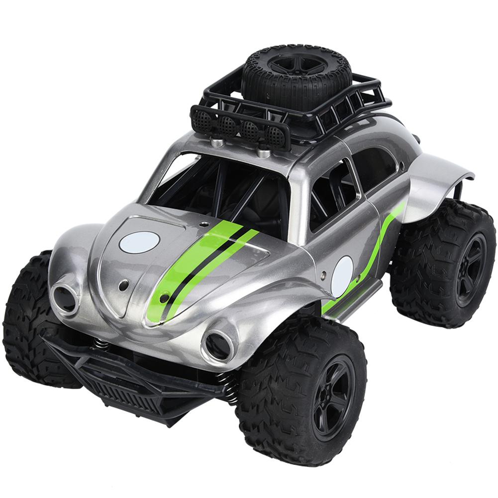 2.4G Portable DIY Alloy Vehicle Remote Control RC Car Model Gift KidsToySilver