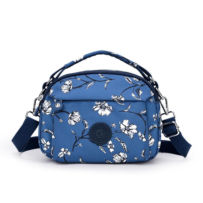 

Женская сумка для женщин среднего и пожилого возраста, сумка для мамы, легкая нейлоновая сумка с принтом, многокарманная на плечо, сумка кроссбоди